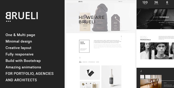 Brueli - Minimal Portfolio / Agency / Architect WordPress Theme Logo