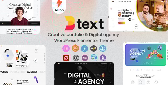Btext - Creative Portfolio & Digital Agency WordPress Elementor Theme Logo