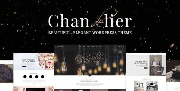 Chandelier - Luxury WordPress Theme for Custom Brands Logo