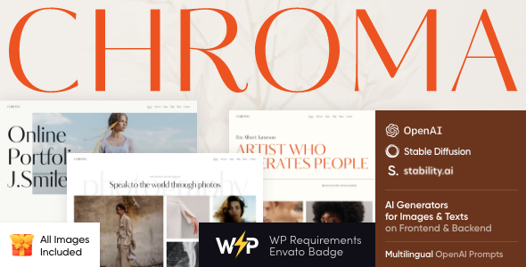 Chroma - Photography Portfolio WordPress Theme Logo