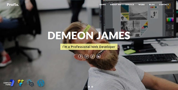 Profix - Personal Portfolio WordPress Theme Logo