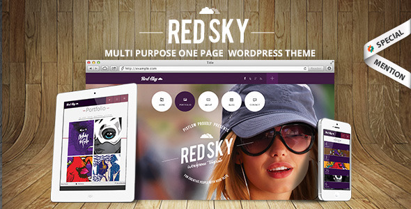 Red Sky - One Page Creative WordPress Theme Logo