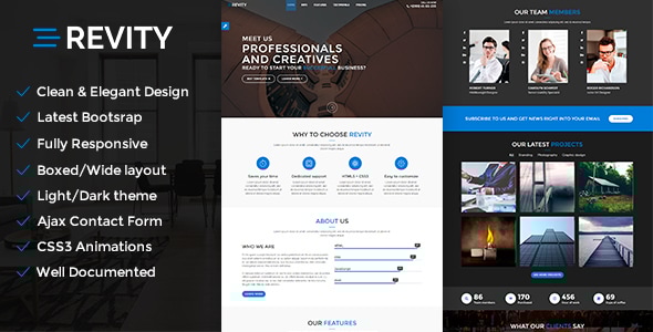 Revity - One Page Responsive WordPress Theme Logo