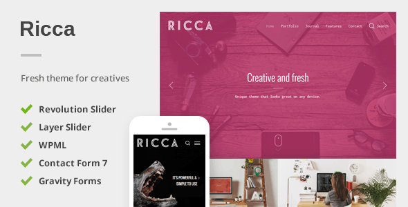 Ricca - A Fresh Responsive Theme For Creatives Logo