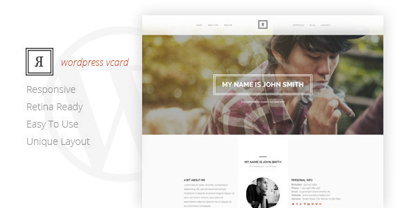 RIVAL One Page Vcard Wordpress Theme Logo