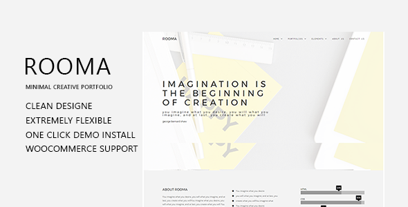 Rooma Minimal Creative Portfolio WordPress Theme Logo