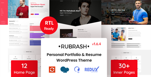 Rubrash - Personal Portfolio WordPress Theme Logo