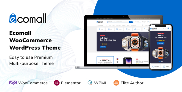 Ecomall - Elementor Electronics WooCommerce Theme Logo