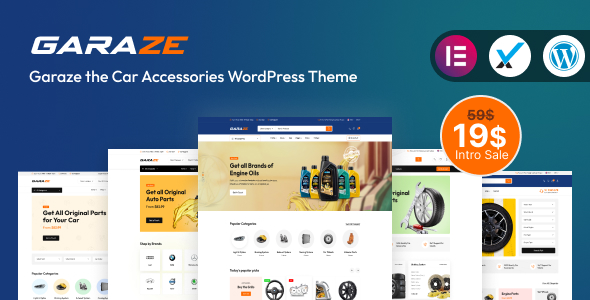 Garaze - Car Accessories Parts WordPress Theme Logo