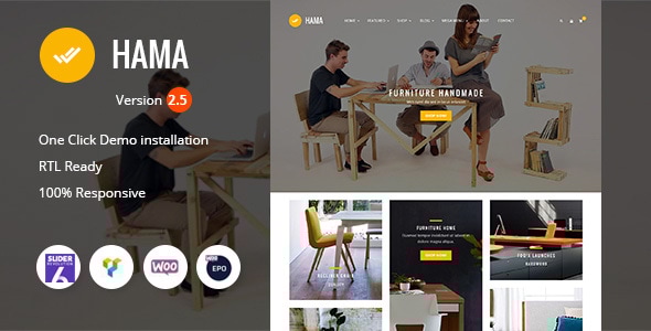 Hama - Store Furniture Home WooCommerce WordPress Theme Logo