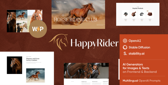 Happy Rider - Horse School & Equestrian Center WordPress Theme Logo